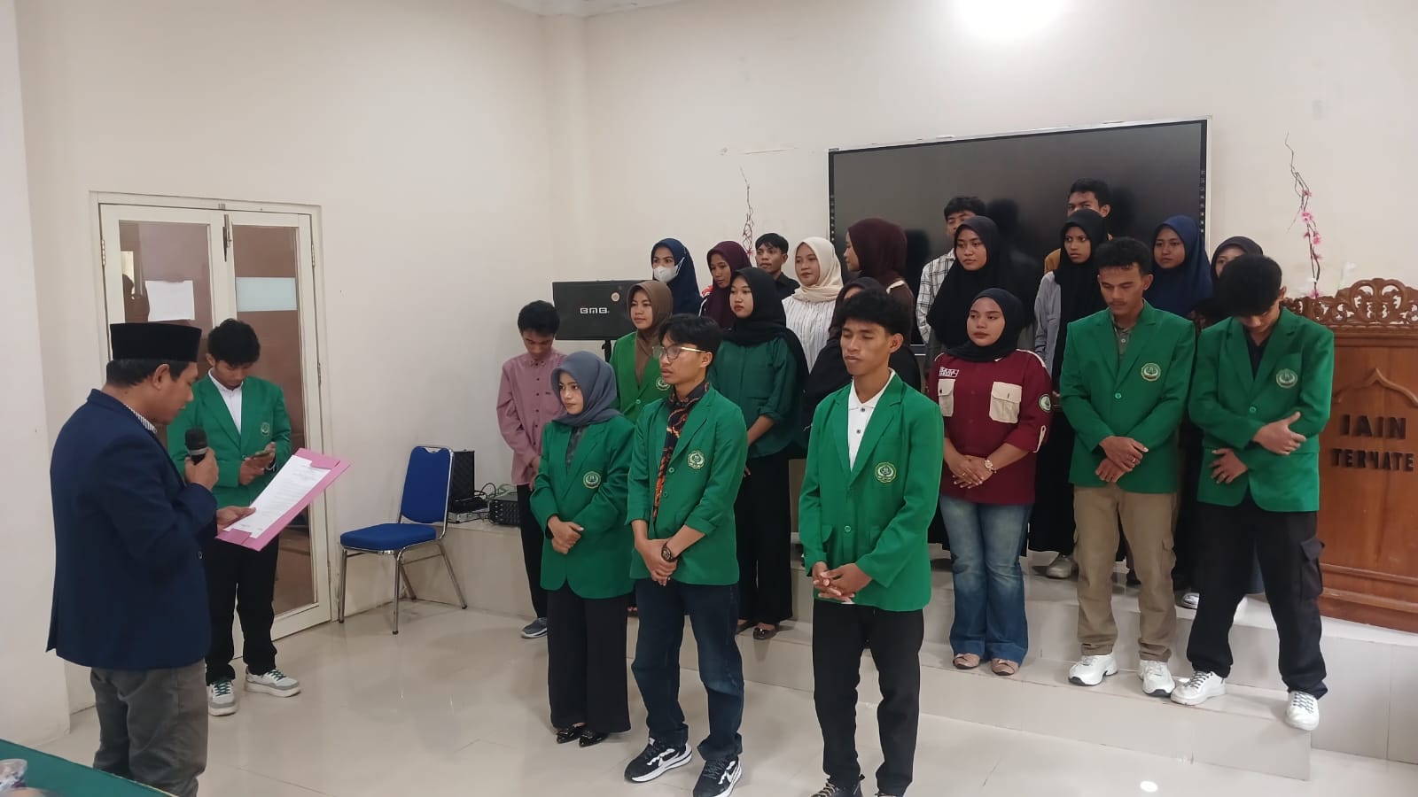 Ini Pesan Dekan FEBI IAIN Ternate Dr Abd Rauf Wajo Pada Pelantikan dan Rapat Kerja Pengurus HMPS Ekonomi Syariah